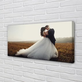 Quadro su tela Sposa e sposo 100x50 cm