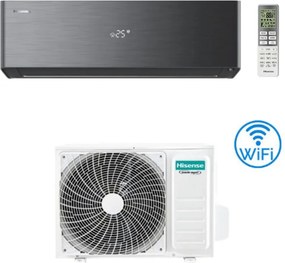 Climatizzatore Condizionatore Hisense Energy Pro X BLACK R32 Wifi 12000 BTU QH35XV4BG INVERTER Classe A+++/A+++ NOVITÀ