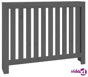 vidaXL Copertura Termosifone Grigia 108,5x19x84 cm Legno Massello Pino