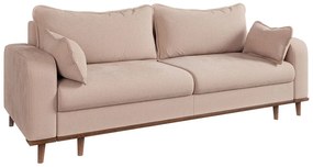 Divano beige in velluto a coste 220 cm Beata - Ropez