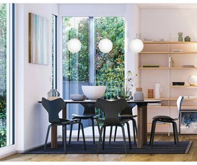 Lampadario bianco/argentato con paralume in vetro ø 20 cm RONDO – EGLO