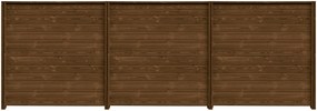 Pannello componibile Thermowood marrone chiaro in legno H 178.4 x L 521.8 cm, 3 pezzi