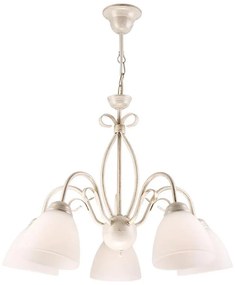 Lampadario a sospensione con catena ADELLE 5xE27/60W/230V