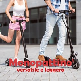 Trade Shop - Monopattino Due Ruote Veloce E Leggero Versatile Per Bambini E Ragazzi Svago
