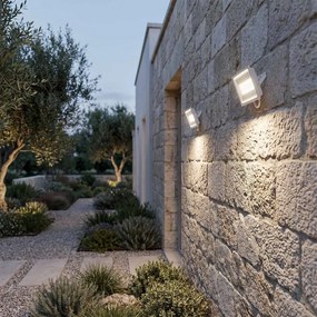 Faro LED 20W IP65 in Alluminio Bianco con OSRAM chip LED Colore Bianco Caldo 3.000K