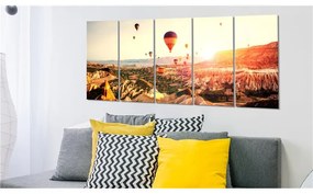 Quadro Balloon Rides I  Colore Blu, Dimensioni e Misure 225x90