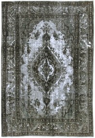 Vintage Tappeto 290x200 Grigio (Iran) Annodato A Mano