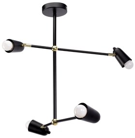 Lampada APP1708-4CP BLACK + GOLD