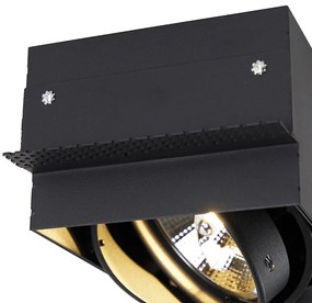 Faretto da incasso smart nero senza bordi 2 luci incl. 2 Wifi GU10 111mm - Oneon