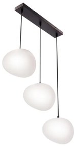 Lampadario a sospensione con filo STONES 3xE27/40W/230V