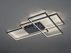 Thiago plafoniera grande led 39w 4500lm, 3000 - 6000k antracite 3 r...