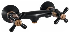 RAV Slezák MK180.5CMATSM - Miscelatore per doccia MORAVA RETRO nero/ottone