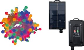 Luci di Natale con Pannello Solare a Bulbo 100 Led Multicolor