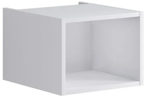 Pensile bagno Brera laccato lucido bianco P 45.3 x L 39.9 x H 30 cm
