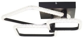 Brilliant - Plafoniera LED dimmerabile AYDIN LED/34W/230V nera + telecomando