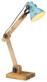 Lampada Da Scrivania 25 W Blu Anticato 23x18x96 Cm E27 /