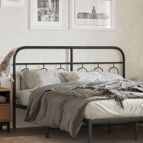 Testiera İn Metallo Nero 140 Cm /