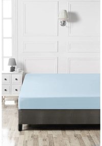 Lenzuolo con angoli azzurro in cotone 140x200 cm – Mijolnir