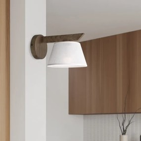 Brilagi - Lampada da parete LED ANTHONY 1xE14/40W/230V noce/bianco