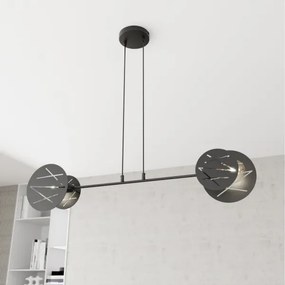 Lampadario a sospensione con filo XOTIC 2xE27/15W/230V nero