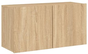 Mobile tv a parete rovere sonoma 80x30x41 cm