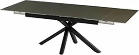Tavolo Da Pranzo Allungabile 90x140-200 Cm Effetto Pietra Grigio