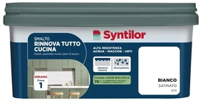 Smalto da interno per piano di lavoro, SYNTILOR Rinnova Tutto Cucina bianco satinato, 2 L