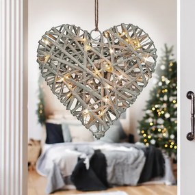 Solight 1V245 - Decorazione natalizia LED LED/2xrattan AA