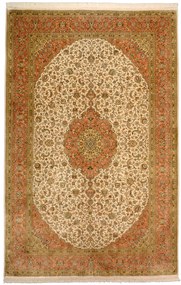 Cashmere Silk Tappeto orientale 280 x 180 Beige (Indian) Annodato A Mano