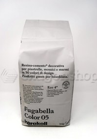 Kerakoll Fugabella resina cemento decorativa per piastrelle mosaici e marmi 3kg Color 05