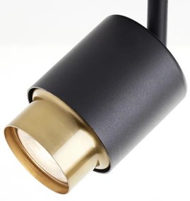 Brilliant - Faretto LED COVELO 3xGU10/5W/230V nero/oro