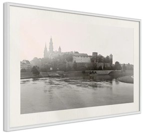 Poster  Postcard from Cracow: Wawel I  Cornice Quadri Cornice d'oro con passe-partout, Larghezza x Altezza Home decor 90x60