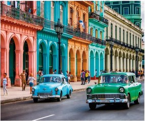 Fotomurale KOMAR Cuba, Multicolore 368X254 cm