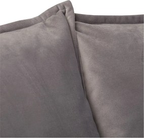 Divano grigio con rivestimento in velluto 138 cm Juli – Ropez