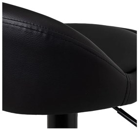 Sgabelli da bar neri ad altezza regolabile in similpelle in set di 2 (altezza seduta 72 cm) - Casa Selección