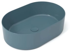 Lavabo da appoggio ovale in ceramica multicolore