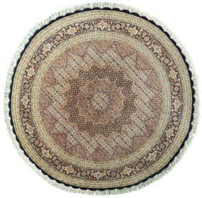Tabriz Tappeto 190 x 190 (Iran) Annodato A Mano
