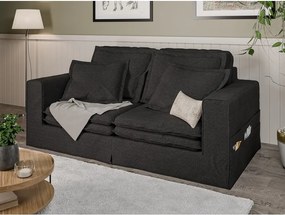 Divano nero 196 cm Nora – Ropez