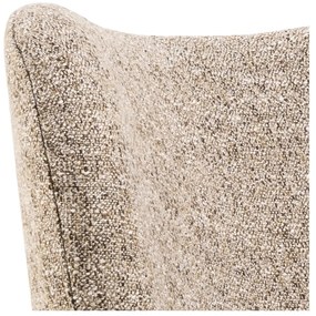 Poltrona beige in tessuto bouclé Elmont - Actona
