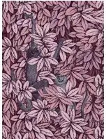 Cole & Son Tapete Foglie e Scimmie - Blush with Blue