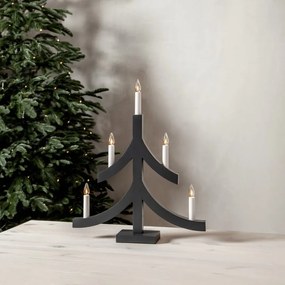 Decorazione luminosa natalizia grigio scuro Pagod - Star Trading