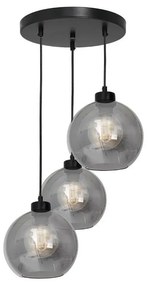 Lampadario su filo SOFIA 3xE27/60W/230V nero