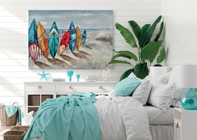 AGAVE quadro a tema mare Surfing paradise 120×90