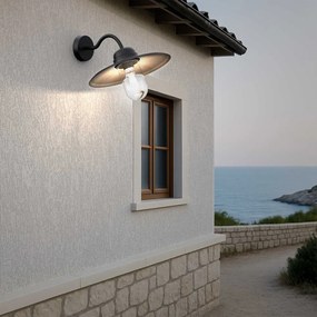Applique Nera E27, IP54 per Esterni - Serie AURA Base E27