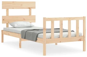 Giroletto con testiera small single in legno massello