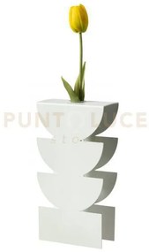 Vaso portafiore decorativo memphis bianco marmo