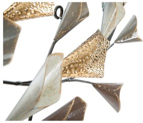 Decorazione murale bianca e marrone, larghezza 46 cm Ramo - Mauro Ferretti