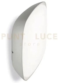 Ges091- plafoniera alluminio grigio metallizzato ip65 a led 4000k ...