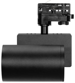 Faro LED 42W Binario Trifase CRI92, UGR13, 36°/60° con driver Philips, Nero Colore Bianco Variabile CCT