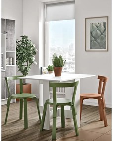 Tavolo da pranzo pieghevole con piano bianco 76x28 cm Papillon - TemaHome